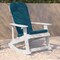 Flash Furniture White Adirondack Rockers - Teal Cushions, 2PK 2-JJ-C14705-CSNTL-WH-GG - alternate 5
